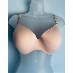 Victoria's Secret Incredible Lined Demi Bra Beige Casual Comfort 40D
